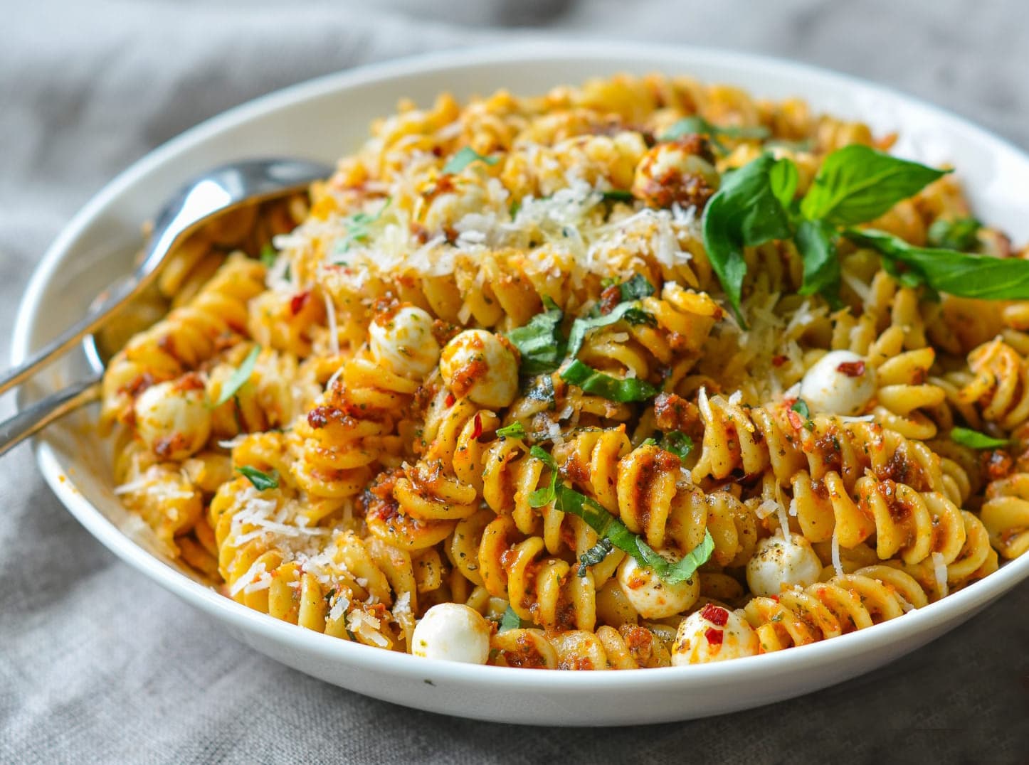 Pesto Pasta with Sun