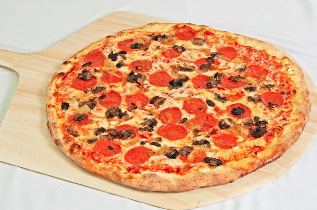 Pepperoni and Mushroom Pizza